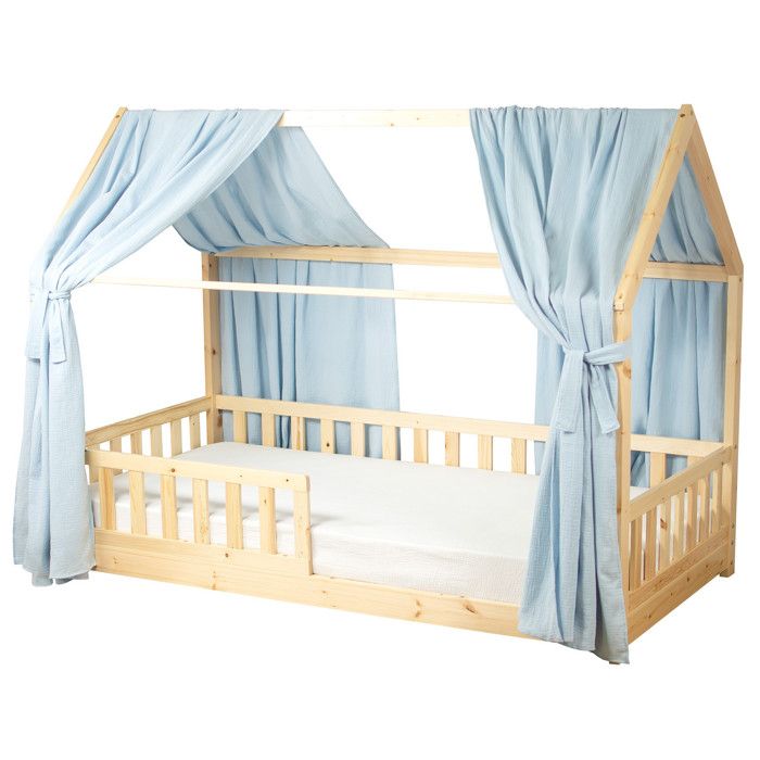 Ciel de lit cabane en gaze de coton 130x330 cm | Leroy Merlin