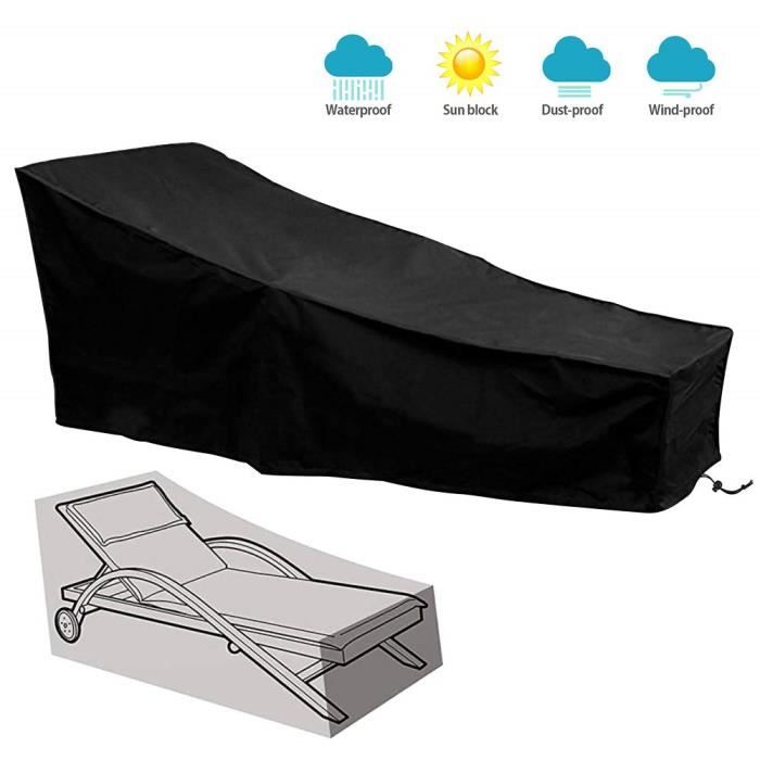 housse bain de soleil transat jardin impermeable couverture protection chaise longue exterieur bache transat fauteuil cdiscount jardin