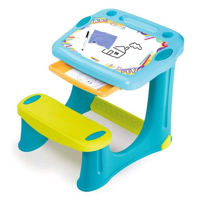 Smoby Pupitre Magique Bleu 3 Rangements Acs Achat Vente Tableau Enfant Cdiscount