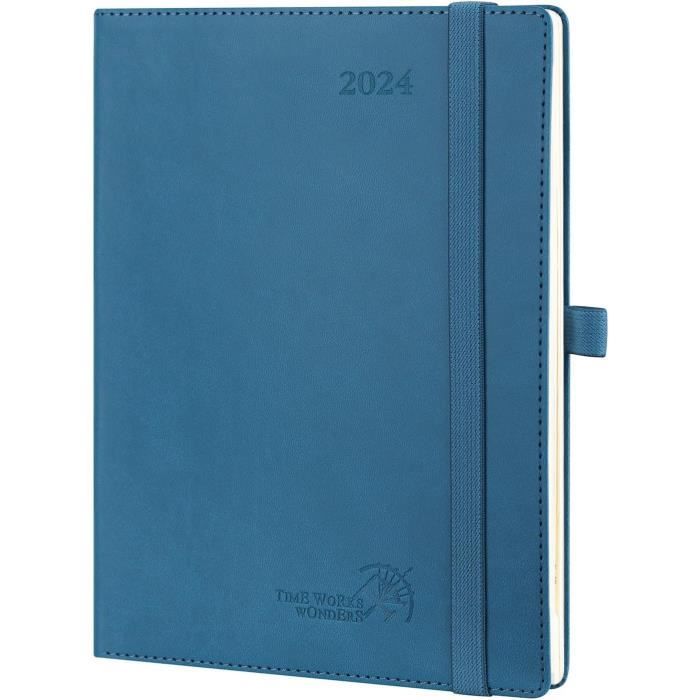 Agenda 2024 Semainier Vertical 22 x 16,5cm 12 Mois Agenda De jan 2024