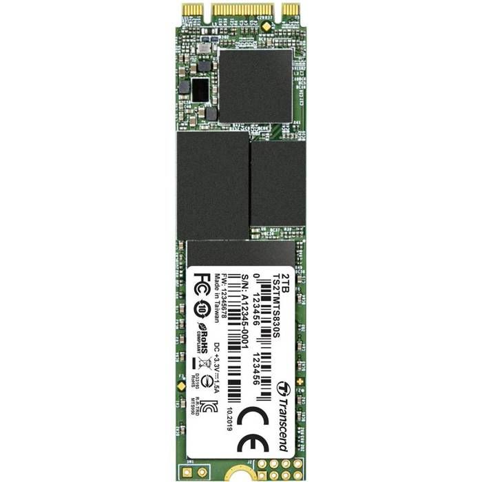 Transcend 830S 2 TB SSD interne SATA M.2 2280 M.2 SATA 6 Gb/s au détail TS2TMTS830S