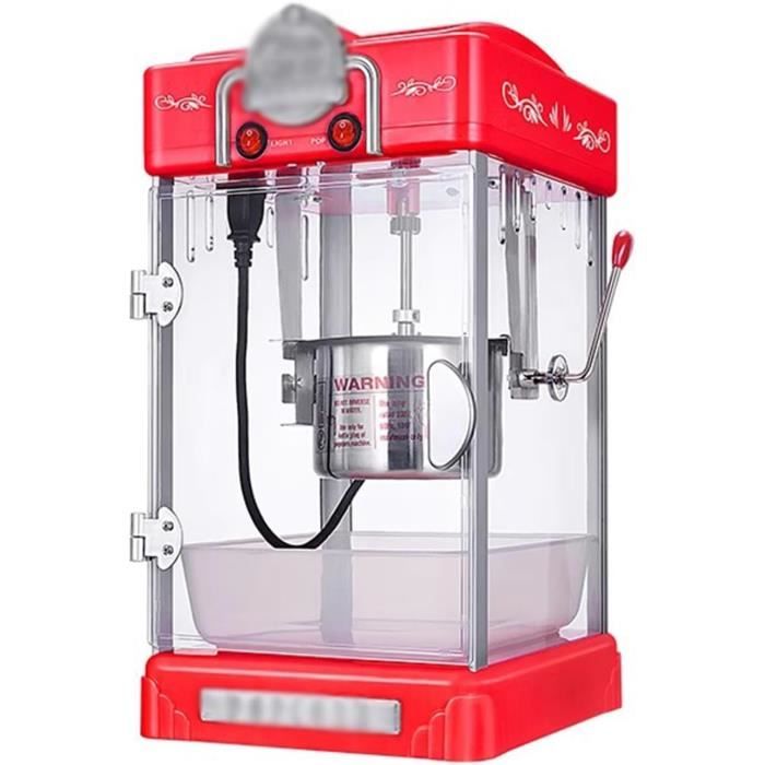Pop Corn Machine Comptoir Machine à Pop-corn électrique VEVOR 1440W - Capacité 340g (80 Tasses), Style Cinéma, Avec Verre Trempé, Rouge Popcorn Machine Pop Corn Machine Comptoir Machine à Pop-corn électrique VEVOR 1440W - Capacité 340g (80 Tasses), Style Cinéma, Avec Verre Trempé, Rouge Popcorn Machine
