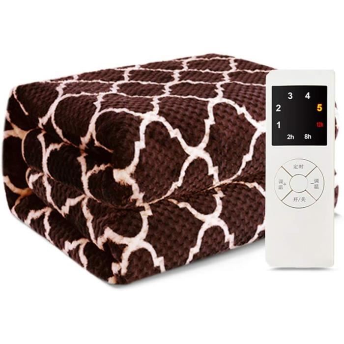 Couverture Chauffante électrique, 6 Réglages De Chaleur, Arrêt Automatique Après 2 à 10 Heures, Certifiée ETL, Lavable En Machine (127 X 152 Cm, Vert