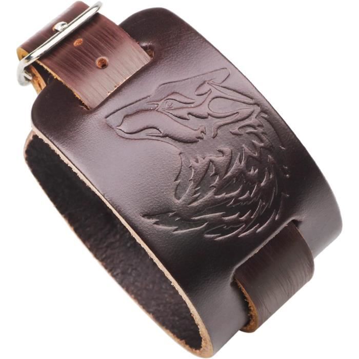 Manchette en cuir Collection Rock Attitude