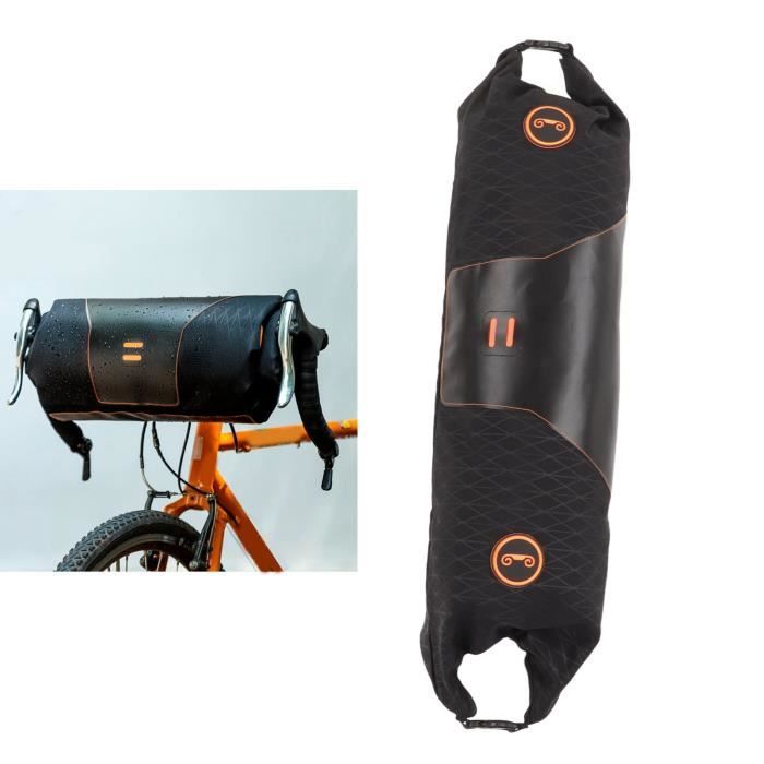 Sac De Guidon De Vélo étanche Keenso - Marron, Rangement Pour Téléphone, Clés, Accessoires De Vélo