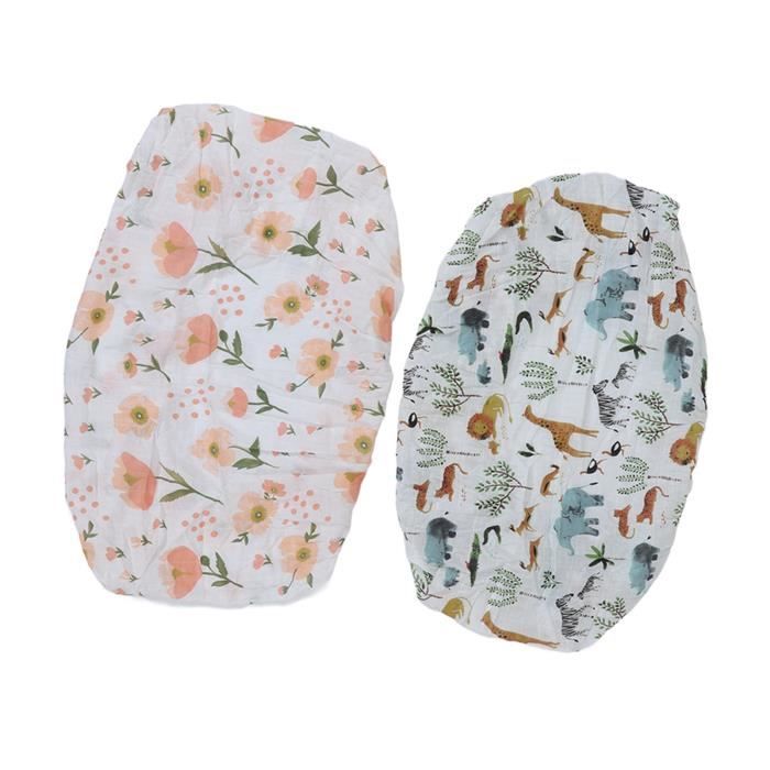 LÄSSIG Couverture Bébé Heavenly Soft Blanket Garden - Douce Et Respirante 100x100 Cm