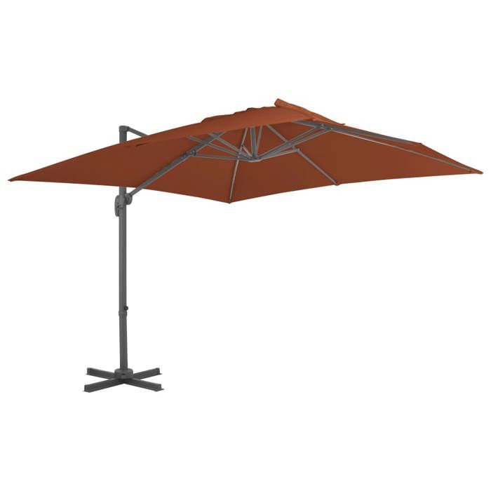 vidaXL Parasol de jardin Porte à faux Cuite - vue 2