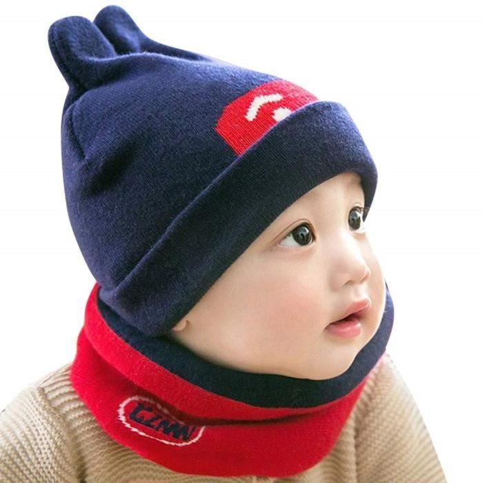 Bonnet Bebe Fille Hiver 0 12 Mois Tricotes Bonnet Bebe Garcon Naissance Chaud Mignon Echarpe Bebe Fille Automne Ensemble Bebe M291 Achat Vente Bonnet Cagoule Cdiscount