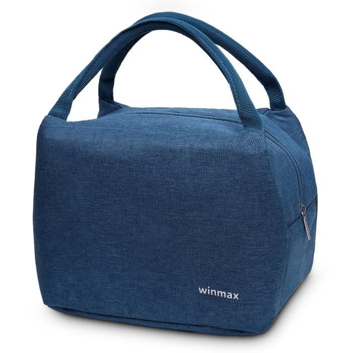 Lot De 2 Sacs à Lunch Isothermes - Pliables, Imperméables, Avec Cordon De Serrage 27x33cm