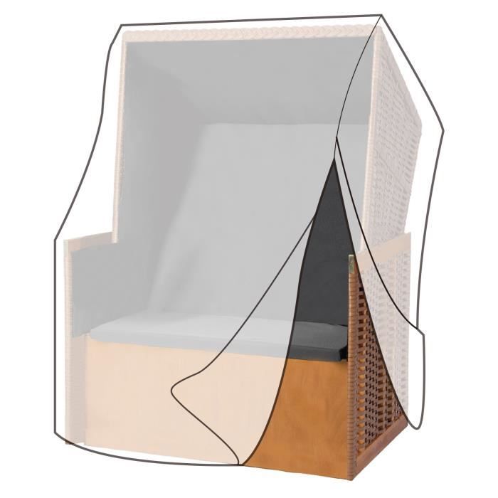 Housse De Protection Pour Pied De Parasol En Bois De Pin Noir Massif