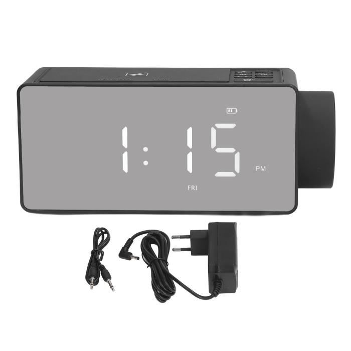 Radio-Réveil Bluetooth 5.0 SmartSet Avec Haut-Parleur & Chargeur USB – Rose, Station De Charge Téléphone