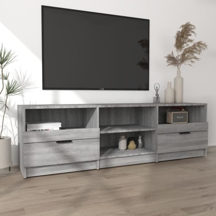 Meuble TV Chêne Sonoma 80x35x54 Cm Bois D'ingénierie | Leroy Merlin