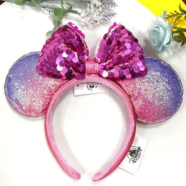As picture 11 Serre tete Disney Mickey Mouse pour femmes et enfants bandeau Cosplay en peluche oreilles a paillettes Original Cdiscount Au quotidien