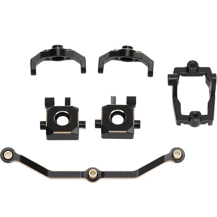 INJORA Essieux Planétaires +4mm Laiton Pour Axial SCX24 - Arbres Double Joint Et Pivots Direction