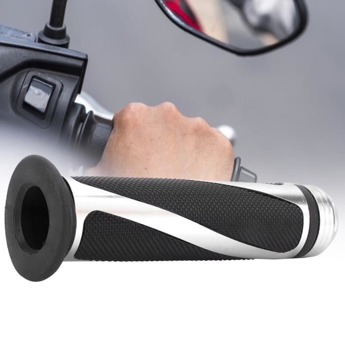 Poignées Accélérateur Quick Twist 22 Mm Aluminium – Moto Custom, Noir (Gorgeri)