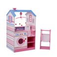 Nurserie de poupon - Teamson Kids - Dreamland - Maison de poupée à 2 façades - Mobile musical rose-1