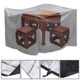 Housse de protection pour meubles de jardin OUTAD - Rectangulaire - Imperméable - Anti-poussière - 242x162x100cm-1