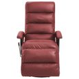 878Magasin•)Fauteuil Chair Esthétiquement|Fauteuil inclinable TV Rouge bordeaux SimilicuirDimension65 x 101 x 100 cm Ergonomique Con-1