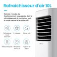 Pro Breeze Rafraîchisseur d’Air Portable 10L, 3 Vitesses de Ventilation, Affichage LED & Télécommande, Puissant, Oscillation-1