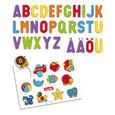 Ardoise magnétique pour enfants - QUERCETTI - Lettres aimantées et marqueurs effaçables à sec - 67 pièces-1