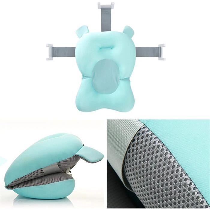 Coussin De Bain Bébé Antidérapant - Support Tête Et Dos Pour Nouveau-nés 0-6 Mois