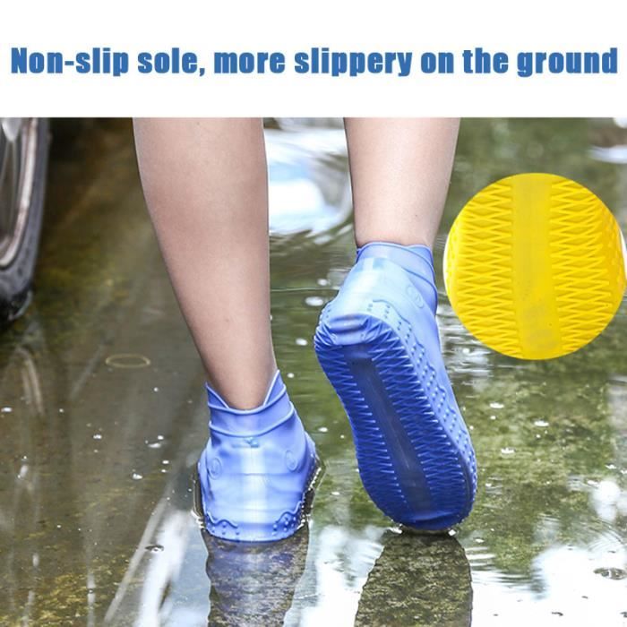 Protection Couvre Chaussures Surchaussures Imperméable Pluie - Unisex  Bottes Pluie Lavable PVC Réutilisables Surchaussures Équi[402] - Cdiscount