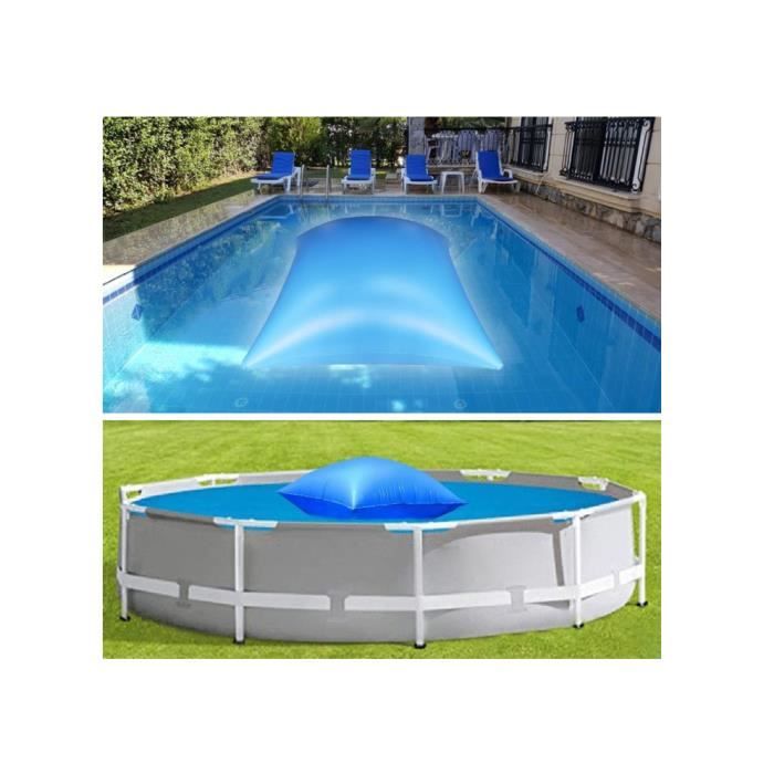 Coussin Gonflable D'hivernage Pour Piscine Hors Sol – PVC Résistant, Tailles Carrées Ou Rondes, Avec 4 œillets De Fixation
