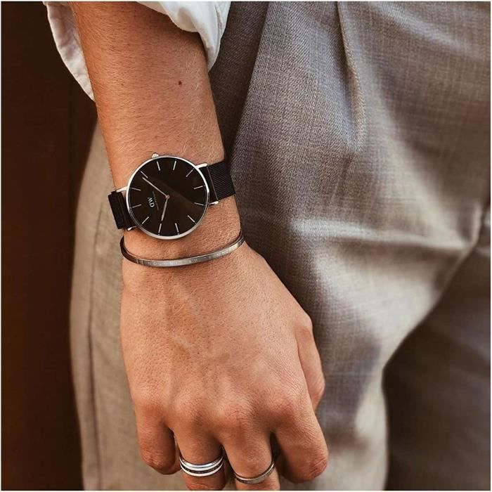 Montre daniel wellington noir outlet
