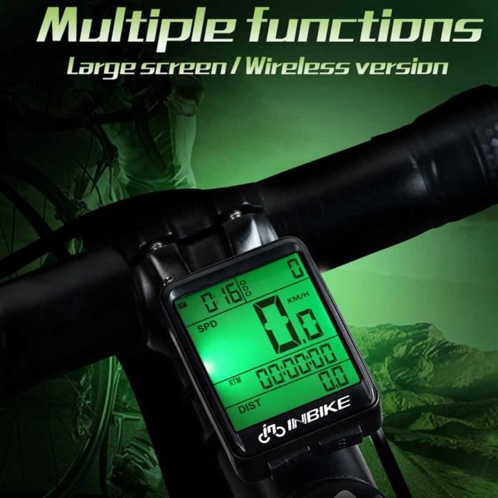 Compteur vitesse velo sans fil multifonctions Cdiscount Sport