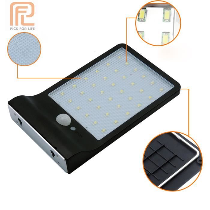 Lampe solaire 8 LED sans fil étanche avec détecteur de mouvement et lampe  extérieure pour jardin,Porte,Entrée,etc - Cdiscount Maison