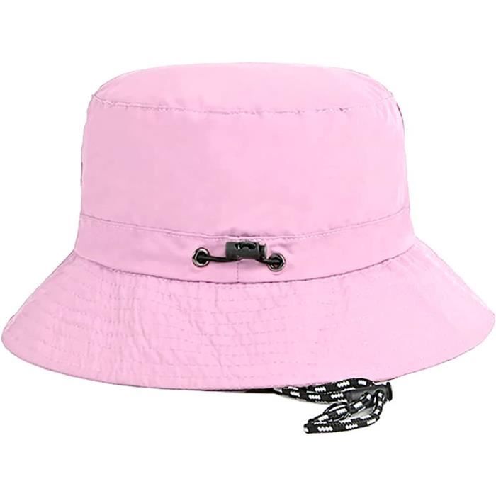 Chapeau De Pêcheur Imperméable à Large Bord - Protection UV, Mentonnière Réglable Et Cache-cou Inclus, Pour Randonnée, été