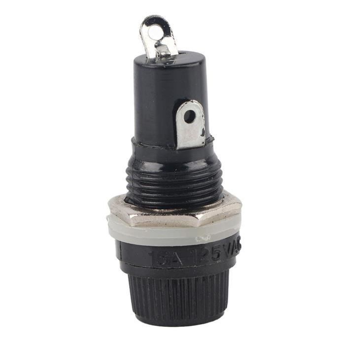 Lot De 10 Porte-Fusibles à Montage Sur Panneau Pour Fusibles 5x20mm 10A - Support Tube Fusible Électrique