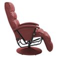 878Magasin•)Fauteuil Chair Esthétiquement|Fauteuil inclinable TV Rouge bordeaux SimilicuirDimension65 x 101 x 100 cm Ergonomique Con-2