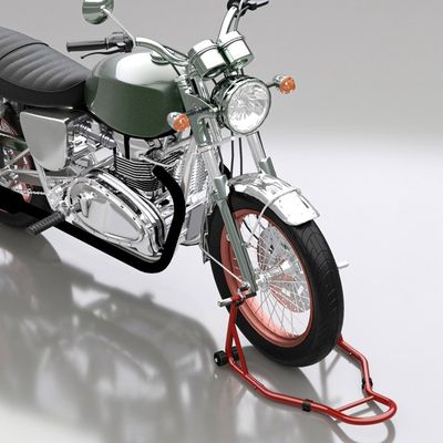 Béquille Arrière Moto Support Fourche U – Charge Max 400 Kg, Doré Robuste