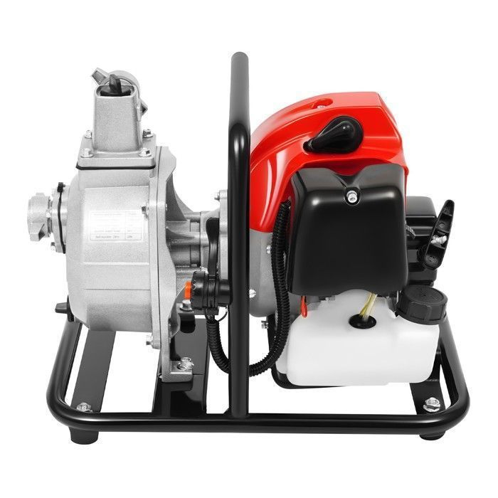 Pompe à Eau Essence 2 Temps 43 Cc 1250 W – Hauteur Refoulement 30 M – Débit 10 M³/h – Jardin & Chantier