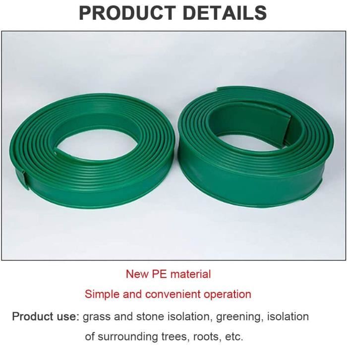 Bordure De Jardin Bordure De Pelouse Flexible Bordure De Lit En Plastique Dur Bordure De Tonte Jardinage 25m 10cm 2mm Gris 91331893