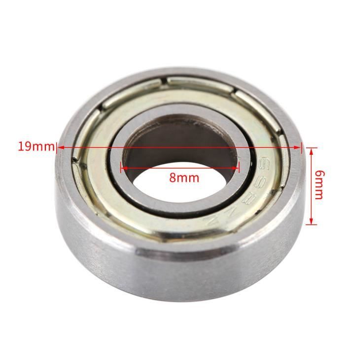 Roulement Blindé Argenté Roulement à Billes 6202Z 15x35x11mm - Miniature Rainure Profonde - Argent/Blanc - Dasing Cuscinetti A Sfera Con Supporto