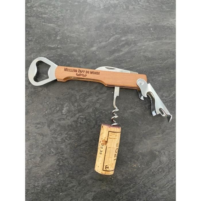 Ouvre-Bouteille Limonadier Meilleur Tonton Du Monde - Tire-Bouchon Gravé Idée Cadeau