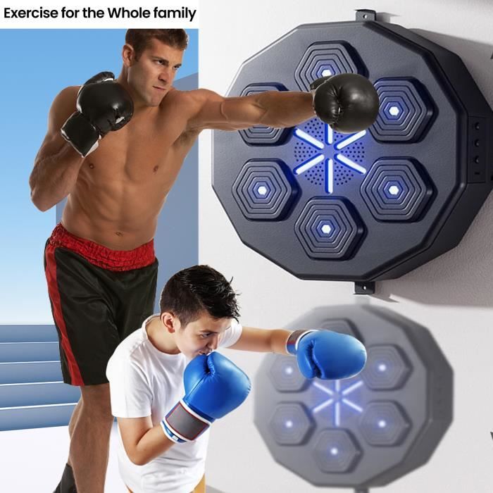 Music boxing machine murale 40cm avec gant de boxe Connexion Bluetooth  Chargement USB Formation Professionnelle-Enfants-Fitness - Cdiscount Sport