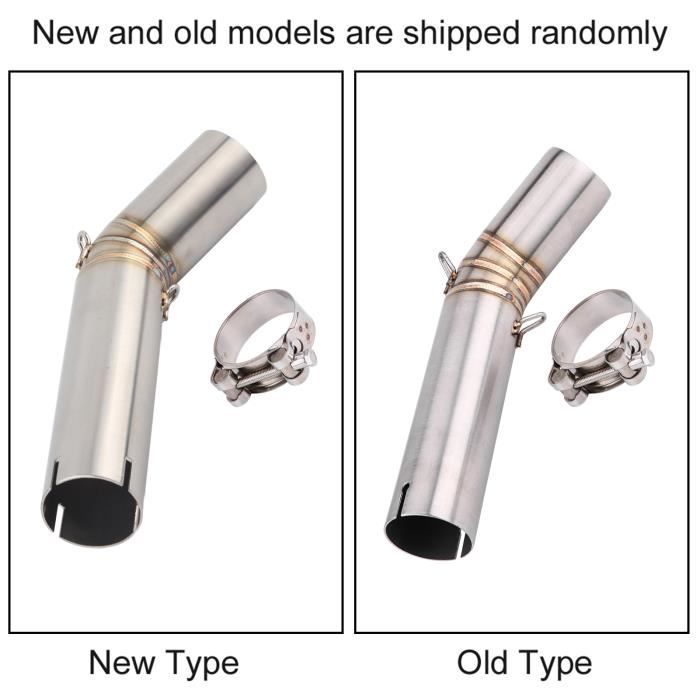 Qiilu Tuyau Intermédiaire Échappement Moto Acier Inoxydable Pour GSX-R600/GSX-R750 (K7) - 51mm