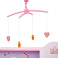 Nurserie de poupon - Teamson Kids - Dreamland - Maison de poupée à 2 façades - Mobile musical rose-3