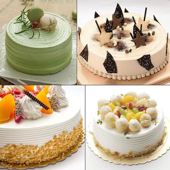 DUBENS Spatule à pâte en acier inoxydable - Peigne à gâteau avec dents,  spatule à pâte, carte à pâte, grattoir à gâteau pour décorer et décorer des  gâteaux et des tartes, dentelés