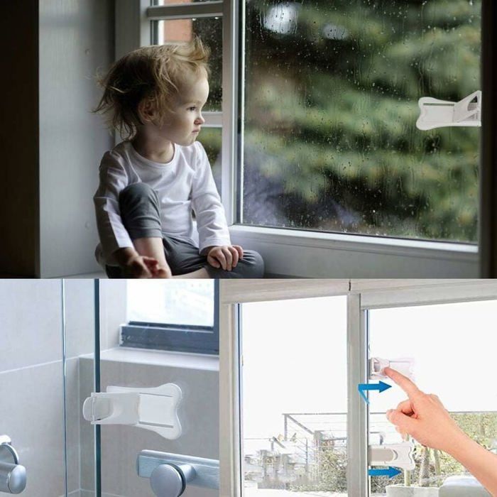 Sécurité Enfant : Verrou De Porte Coulissante Sans Perçage, Bébé Voyage