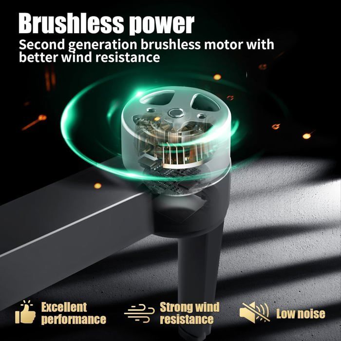 Drone Dji Drone GPS Avec Caméra 4K Moteur Brushless,Drone Radiocommandé