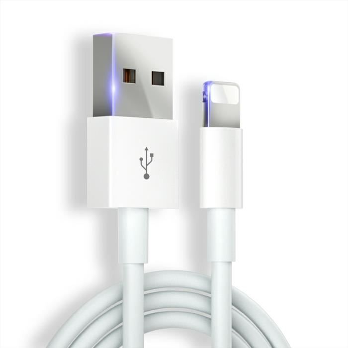 Lot En Gros De 150 Câbles De Charge USB Pour IPhone 5s à 11 - 1 Mètre - Blanc - Neuf