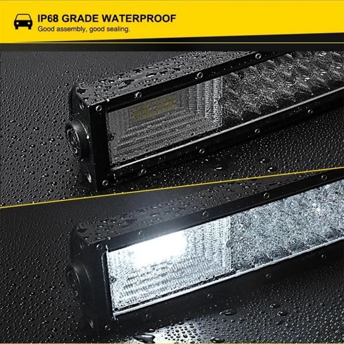Barre LED 82cm 405W AUXTINGS - Triple Rangée - Pour 4x4, ATV, Offroad
