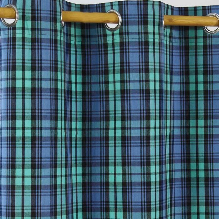 Rideaux à œillets Doublés Tartan Voyage Berridale - Cousus Main, 6 Couleurs