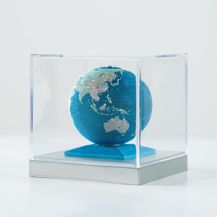 Calendrier 3D - 2024 - Planificateur 3D - Globe 3D - Terre - Monde