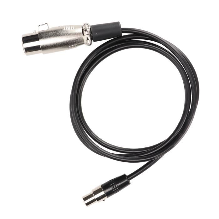 Câble Mini XLR Femelle Vers XLR Mâle - 0.3m - Professionnel Audio - JOMLEY