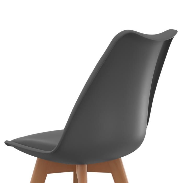Lot De 4 Chaises Scandinaves SARA Mix Color – Gris Clair, Blanc, Gris Foncé, Vert Kaki – Design Nordique Élégant Et Confortable